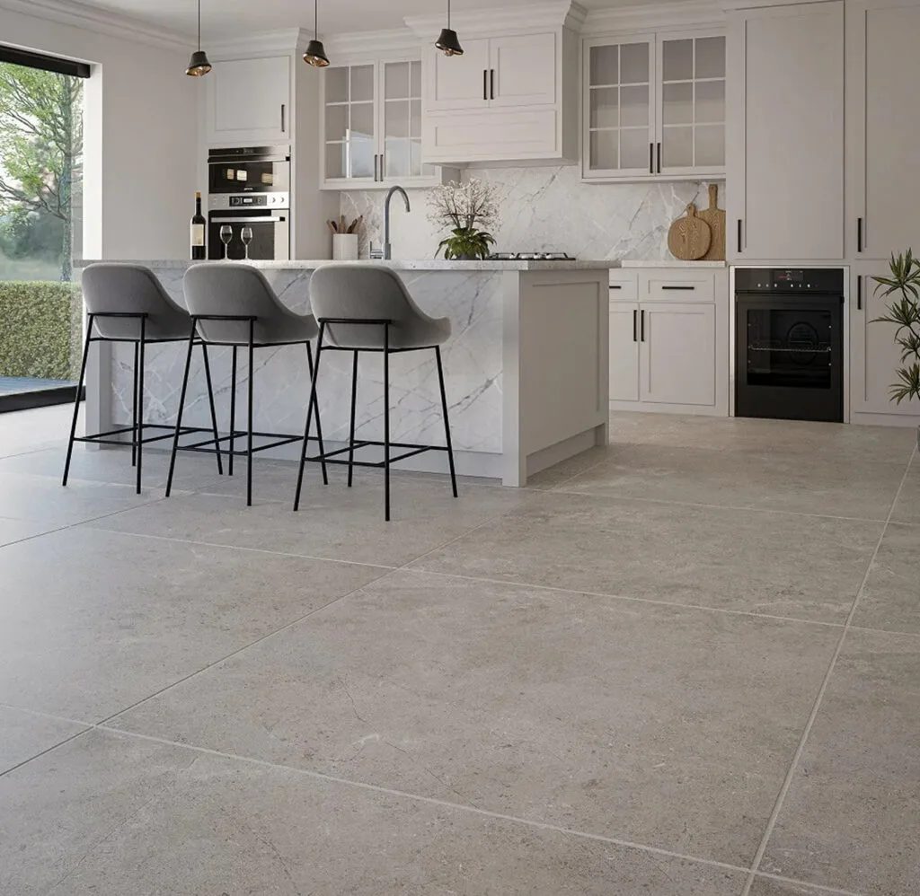 large format porcelain tile flooring