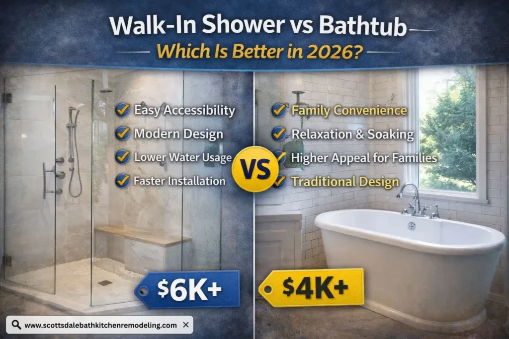 Walk-In Shower vs Bathtub Which Is Better in 2026
